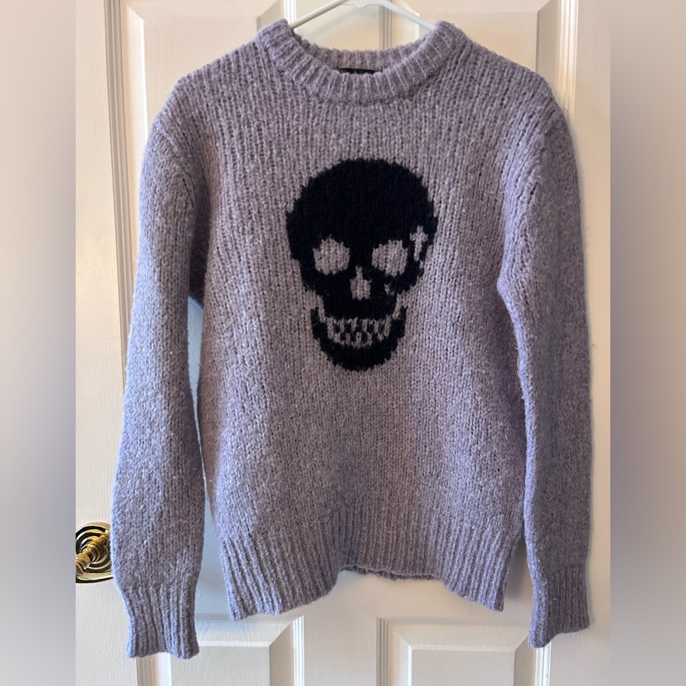 Skull Cashmere Knit Sweater , size S